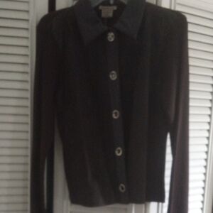 Women's Black Button-Up Jacket